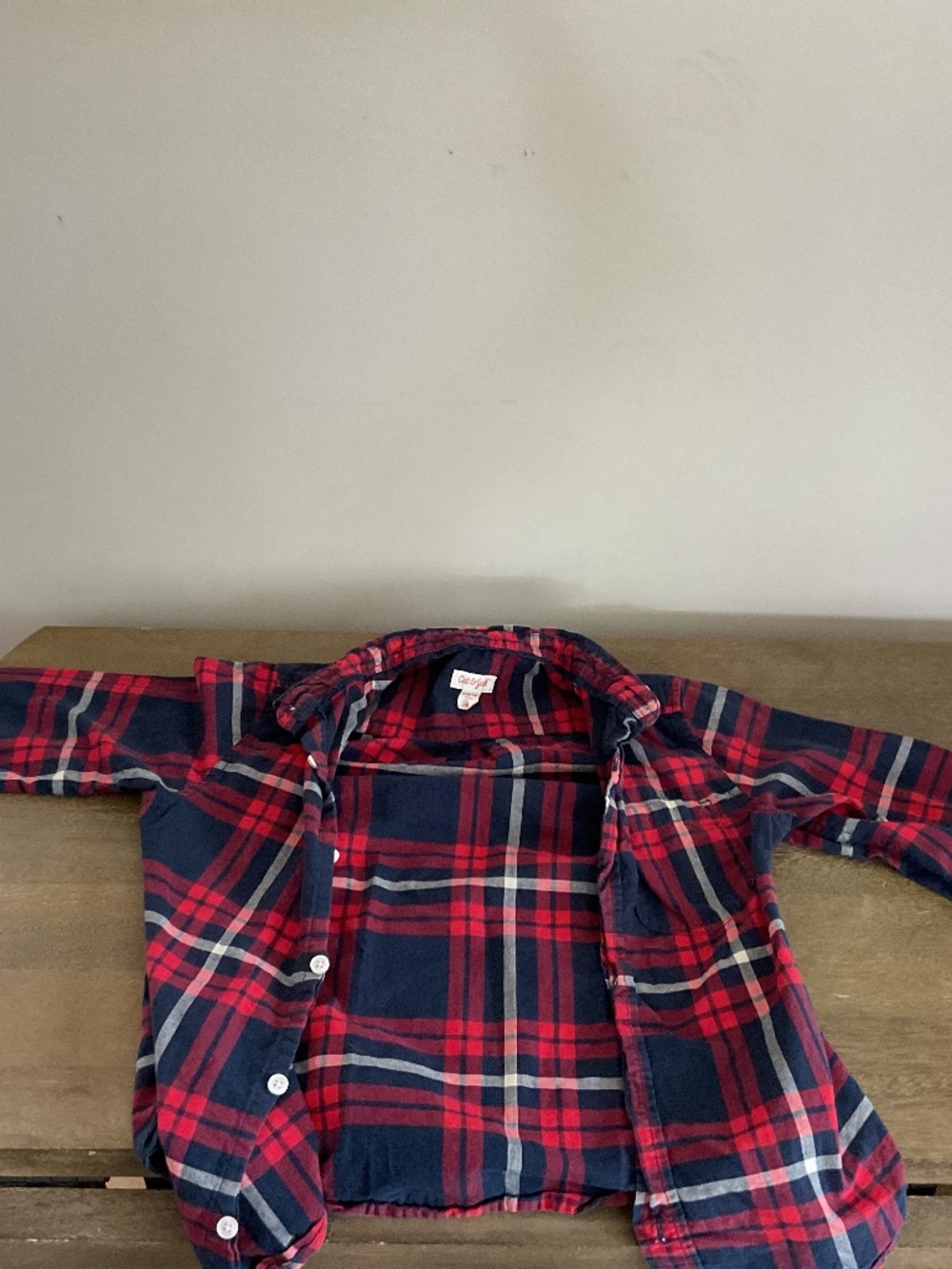 Kids cat and jack button up shirt